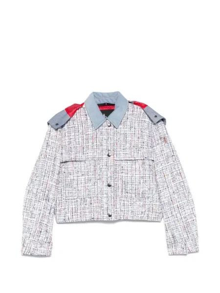 Geacă Moncler Grenoble cu glugă albastru