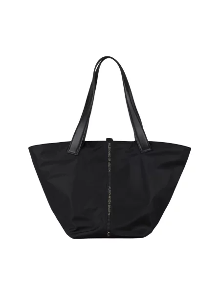 Duża torba podróżna Max Mara Weekend tweedowa do kolan czarna