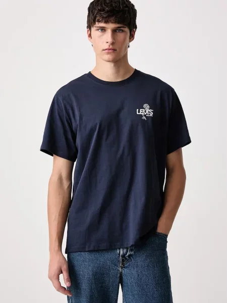 Levi's T-shirt basic RELAXED FIT TEE granatowa