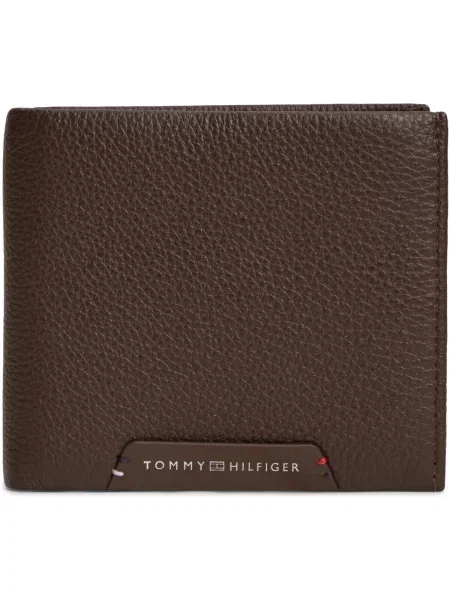 Peňaženka Tommy Hilfiger Th Corp Cc Flap And Coin Tmavo hnedá