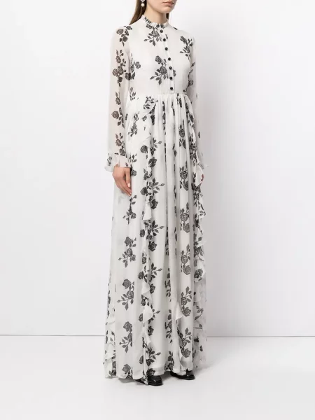 Rochie maxi Macgraw lungă de costum alb
