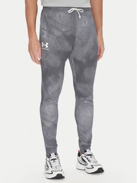 Under Armour Pantaloni trening Rival Terry Printed gri