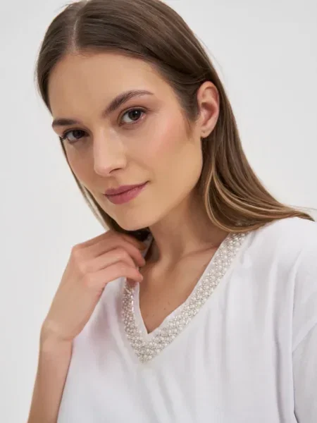 Tricou Marisse alb
