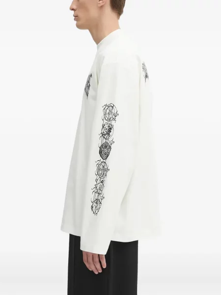 Hosszú póló Vetements nyomtatás