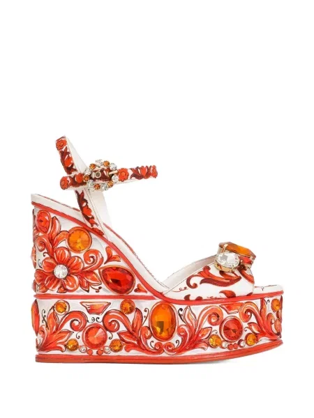 Sandale Dolce & Gabbana cu imagine alb