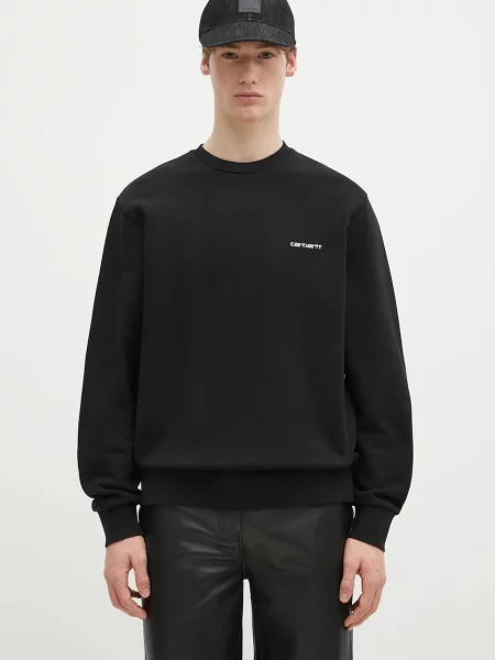 Hanorac Carhartt Wip cu broderie negru