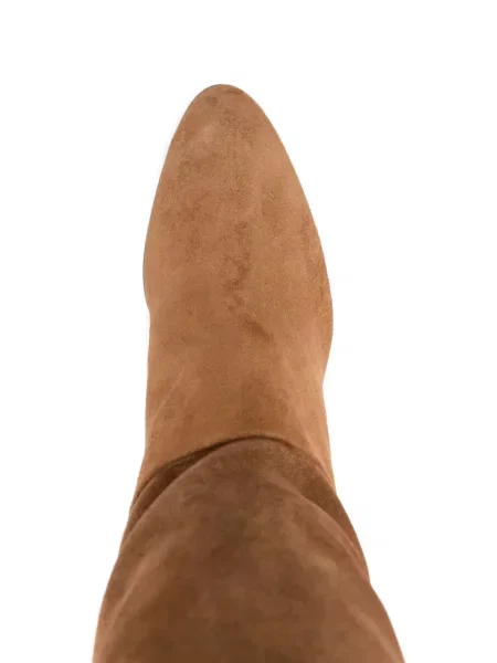 Botine Chloé din piele de căprioară maro