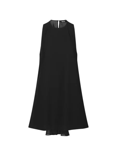 Rochie mini Rotate Birger Christensen din crep în linie A negru