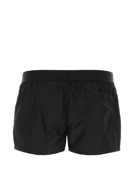 Slip de baie Dsquared2 cu autograf negru