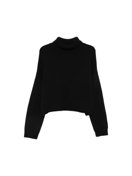 Sweter z golfem Lisa Yang z kaszmiru czarny