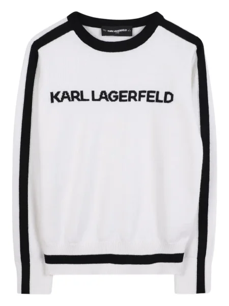 Dětské svetr Karl Lagerfeld bílý
