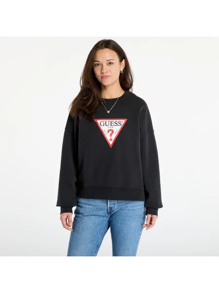 Bluza Guess Jeans Cn Os Iconic Tria Washed Black XS czarna