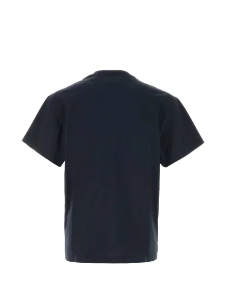 Tricou Jil Sander cu broderie albastru