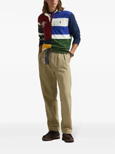 Ριγέ μπλούζα Polo Ralph Lauren με κέντημα πράσινο