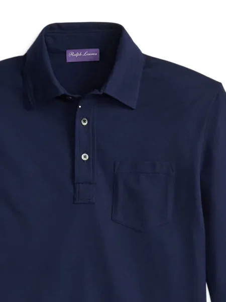 Polo marškinėliai Ralph Lauren Purple Label mėlyna