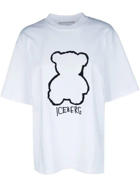 Tricou Iceberg cu imagine alb