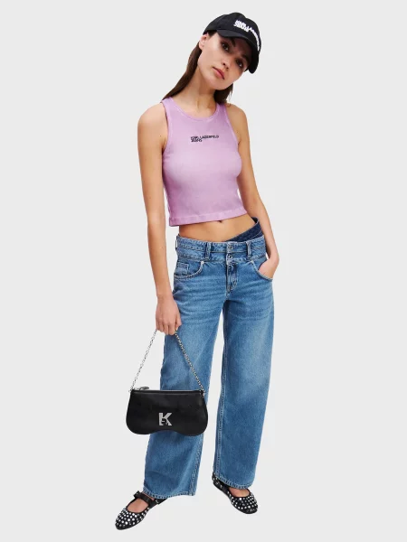 Прямі джинси Karl Lagerfeld Jeans синій