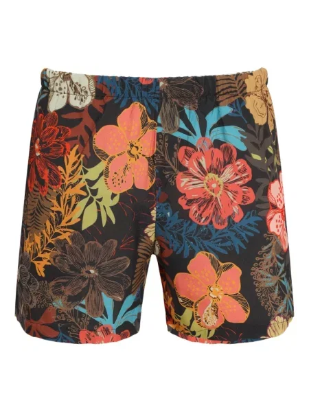 Slip de baie Amir Slama cu model floral cu imagine negru