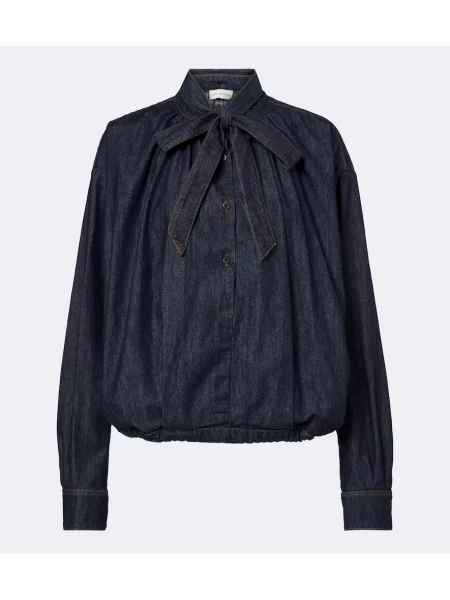 Bluză Dries Van Noten cu legături albastru