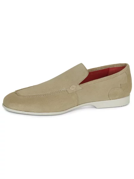 Pantofi Jeffery West din velur bej
