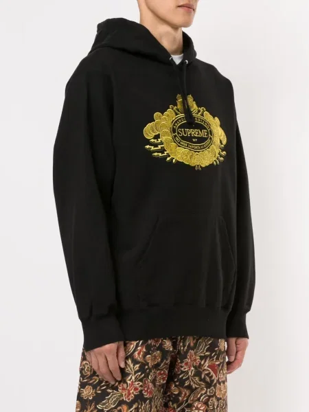 Суичър с качулка Supreme черно