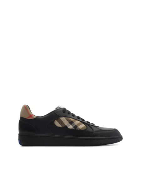 Sneakersy Burberry skórzane czarne