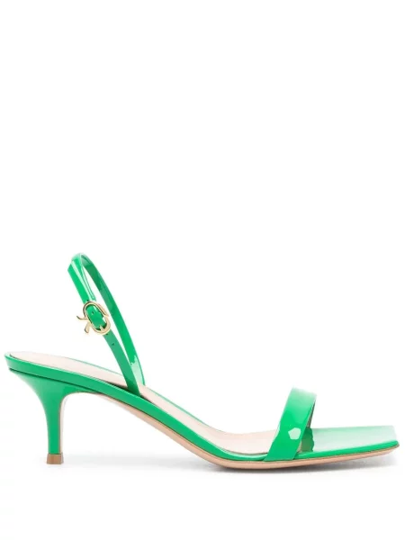 Sandale Gianvito Rossi din piele de lac verde