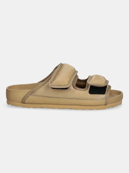 Шлепанцы Birkenstock 1774 на платформе бежевые