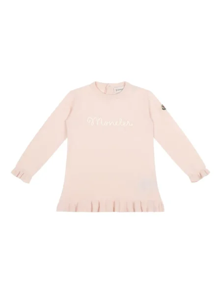 Koszulka dziecięca Moncler Enfant różowa