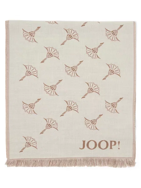 Szal z wystrzępieniami model ‘Feris’ Joop! Collection beżowa