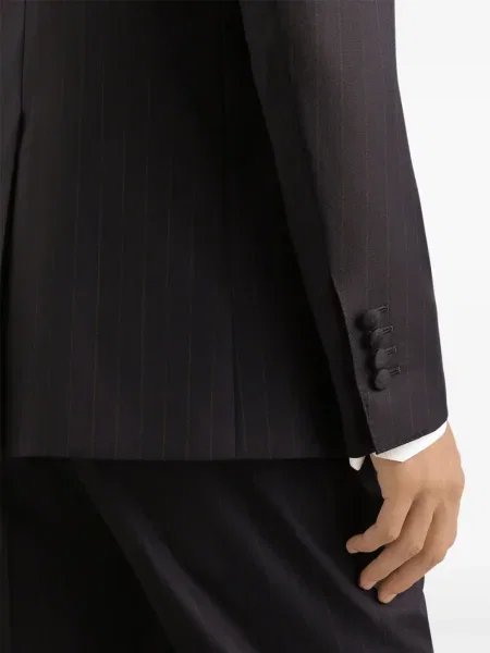 Geacă Dolce & Gabbana cu dungi negru