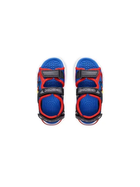 Sandále Geox J Sandal Ciberdron B D Tmavomodrá červená