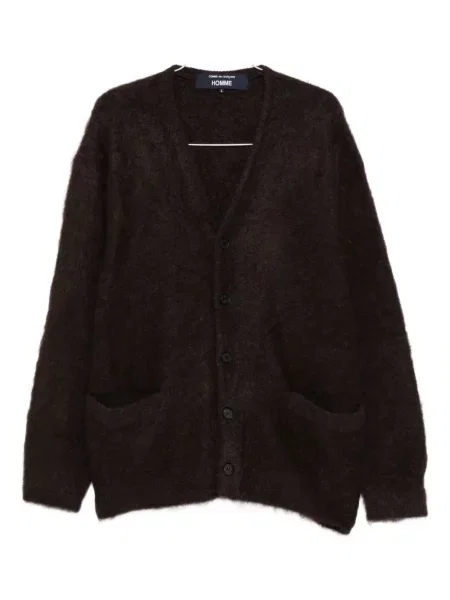 Cardigan Comme Des Garçons Homme cu decolteu în V maro