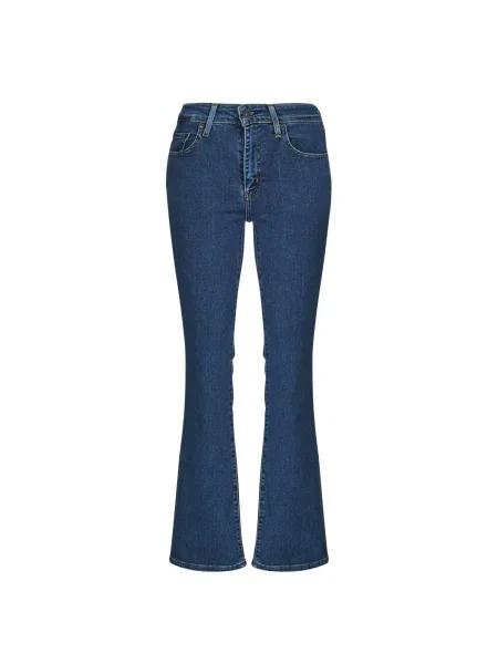 Džínsy so strihom ku čižmám Levi's s vysokým pásom modrá