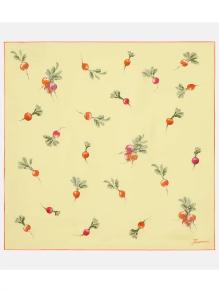 Svileni šal Jacquemus žuta