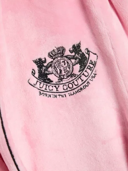 Halat Juicy Couture cu broderie roz