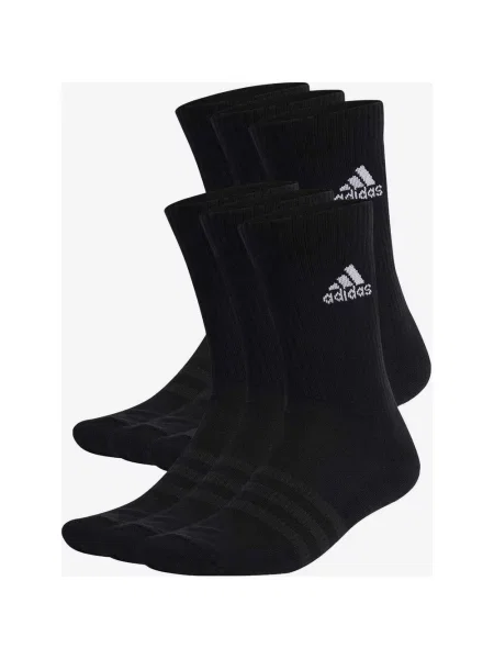 Skarpety adidas Cushioned Sportswear Intensywna czerń 6 par XS czarne