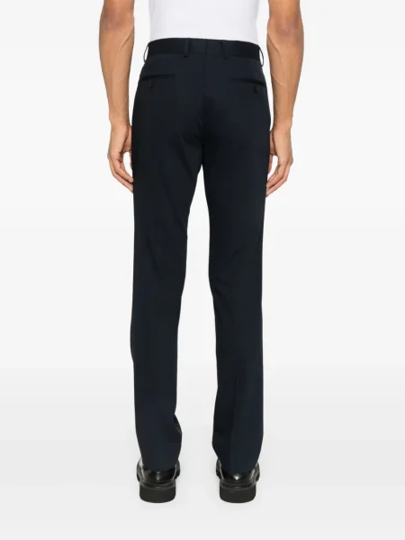 Pantaloni Sandro de lână albastru