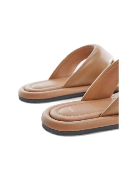 Șlapi Mango din piele negru