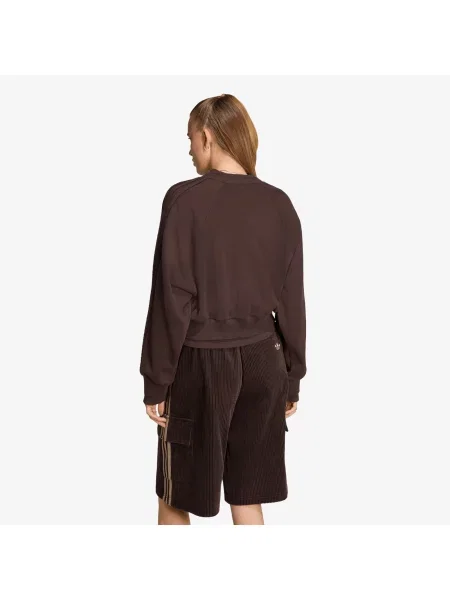 Суитшърт adidas Winterized Double Crew Sweatshirt Aurora Coffee S