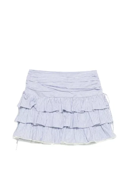 Fusta mini Sandro cu dungi albastru