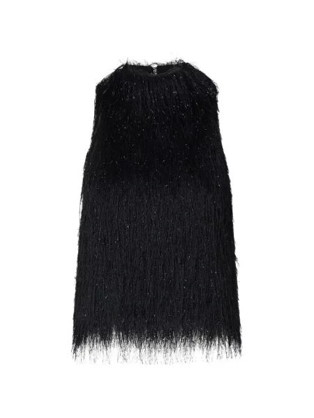 Top Liu Jo cu franjuri negru
