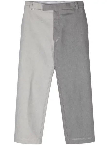 Blugi drepți Thom Browne gri