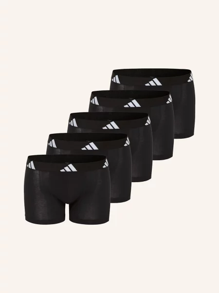 Adidas Boxerky Active Flex Cotton 5 Kusů V Balení černá