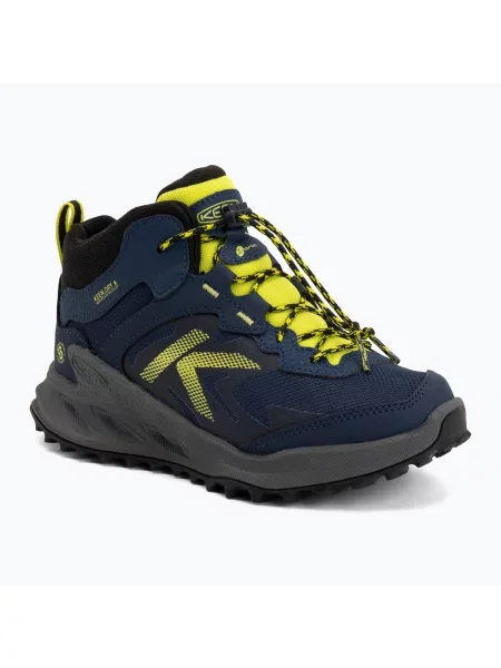 Încălțăminte de trekking pentru copii KEEN Zionic Mid Wp naval academy/evening primrose