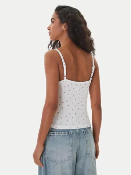 Guess Jeans crop top dámsky biela