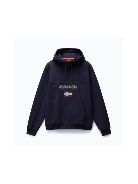 Кофта Napapijri Burgee Half Zip Hooded blu marine