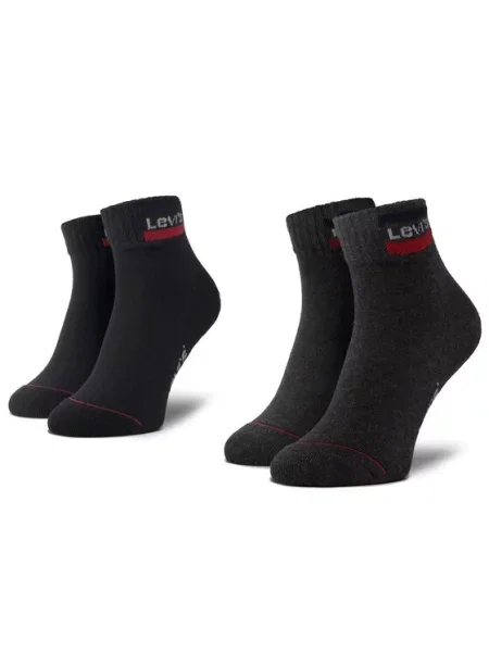 LEVI'S ® Ponožky šedá / červená / černá bílá