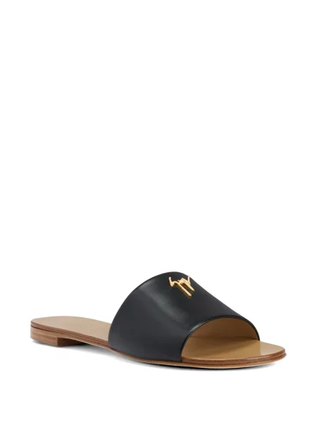 Sandale Giuseppe Zanotti fără toc negru