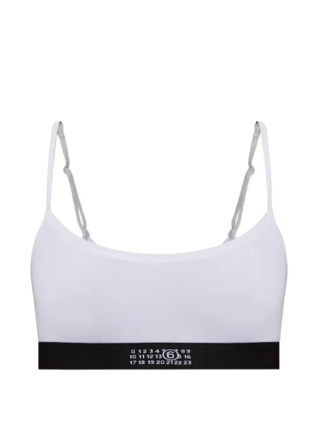 Sutien Mm6 Maison Margiela cu imagine alb